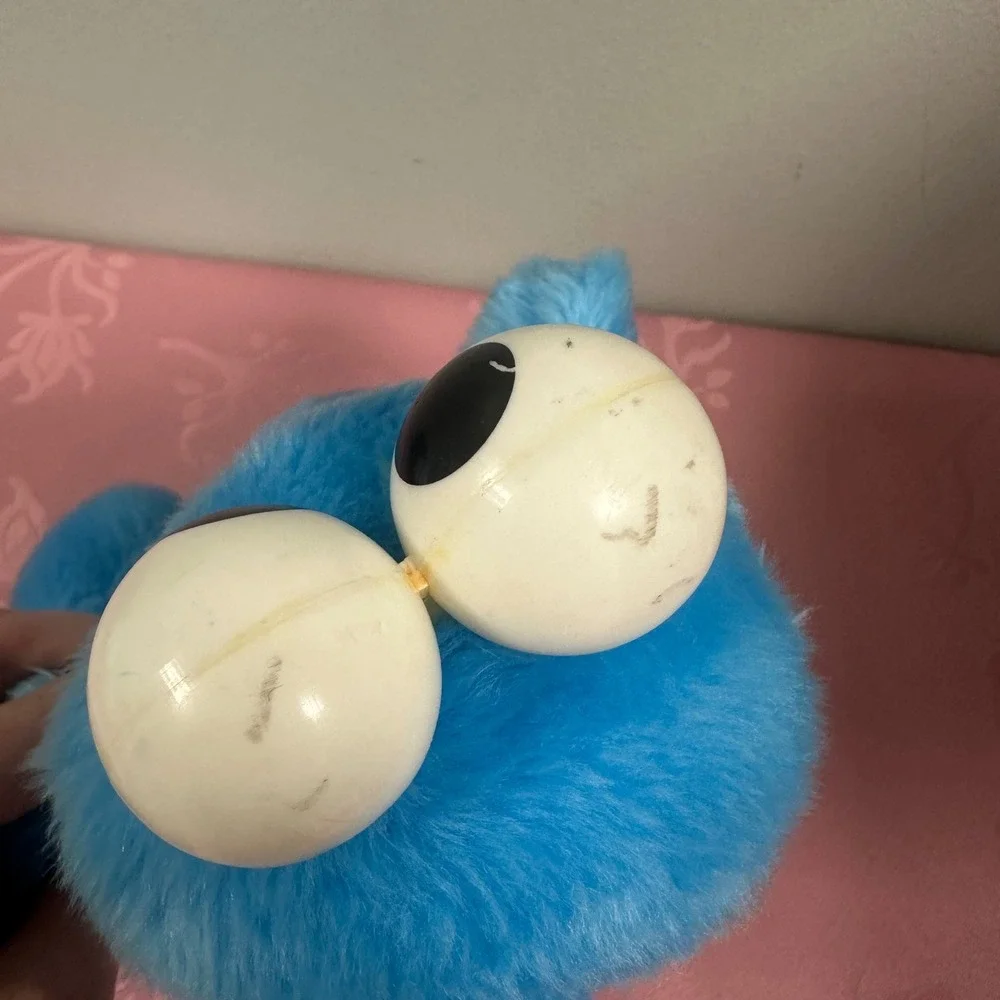 Vintage 1983 Playskool Sesame Street Cookie Monster Plush Toy 12 Inch 15006